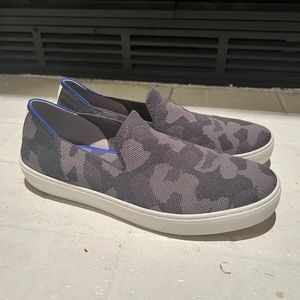 Rothy’s The Sneaker, Womens size 10.5, gray camo.